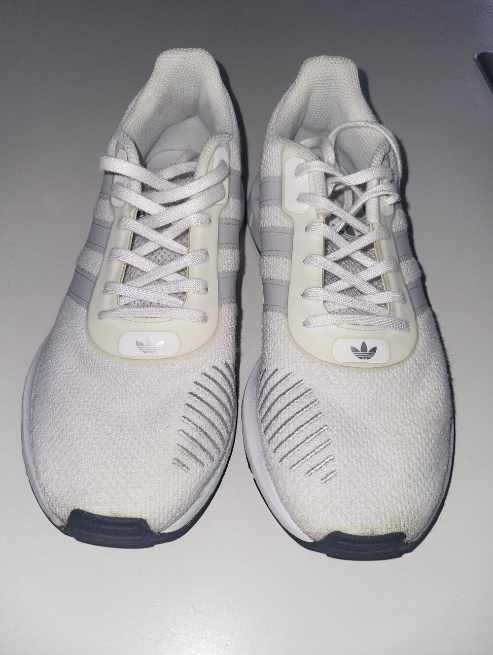 adidas Cream Knit Running Sneakers